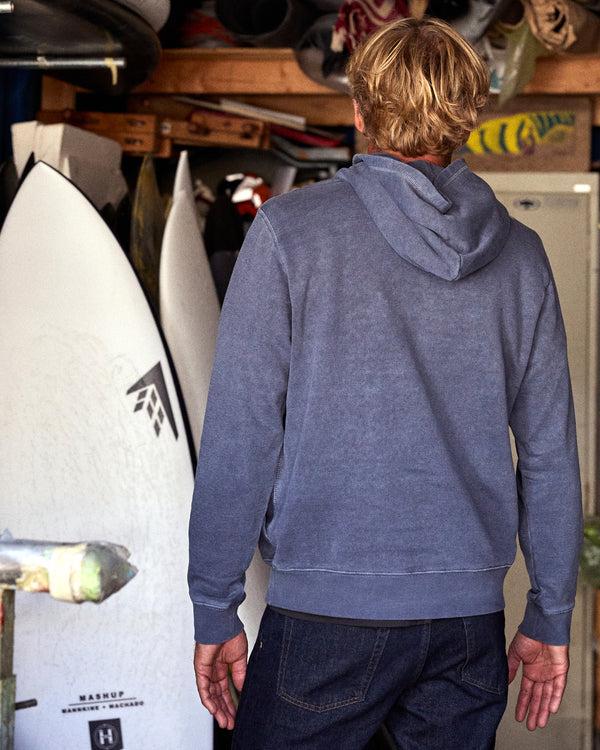 Outerknown Sur Snap Hoodie Admiral Blue
