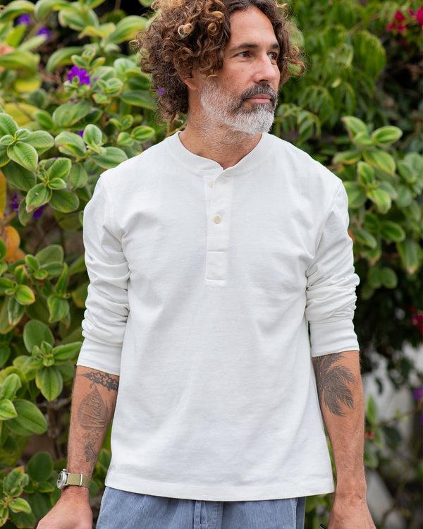 Outerknown The Big Heavy Tee Henley Salt