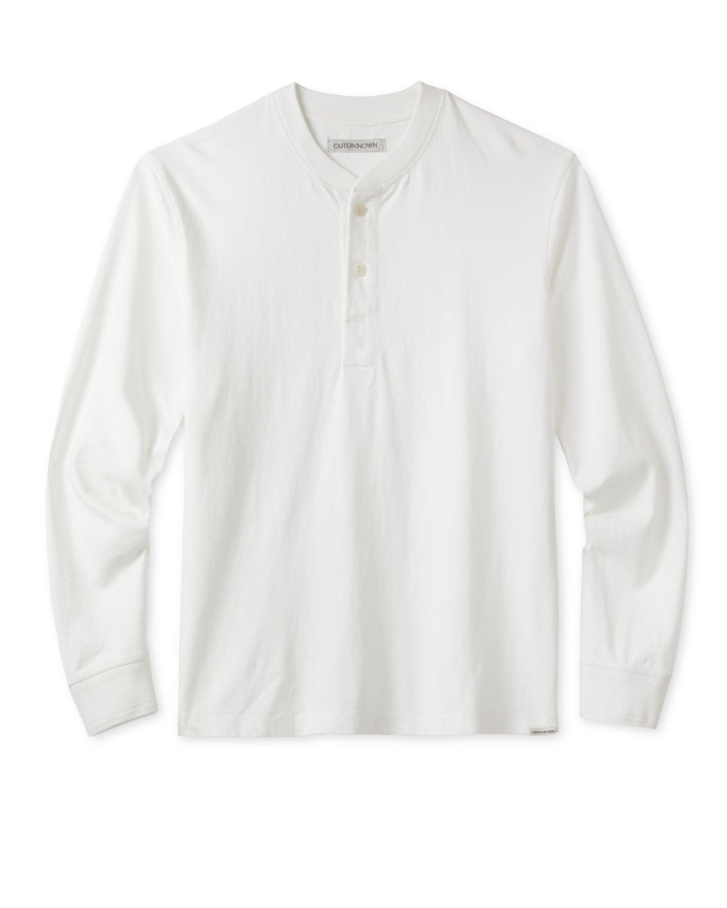 outerknown The Big Heavy Tee Henley Salt