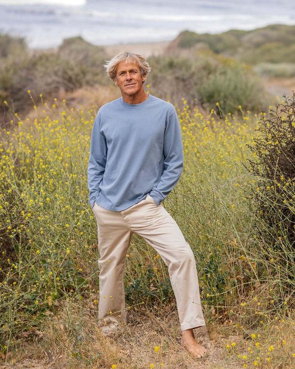 Outerknown The Big Heavy Tee Meadow Blue