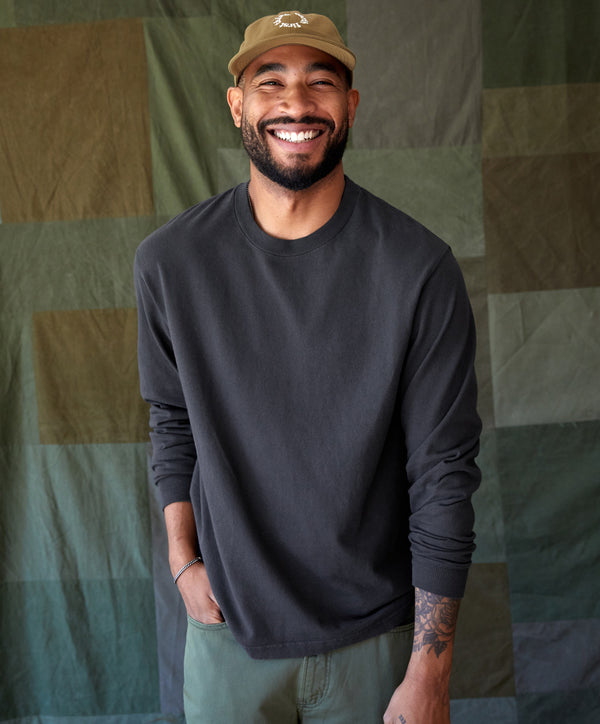 Outerknown The Big Heavy Tee Washed Black