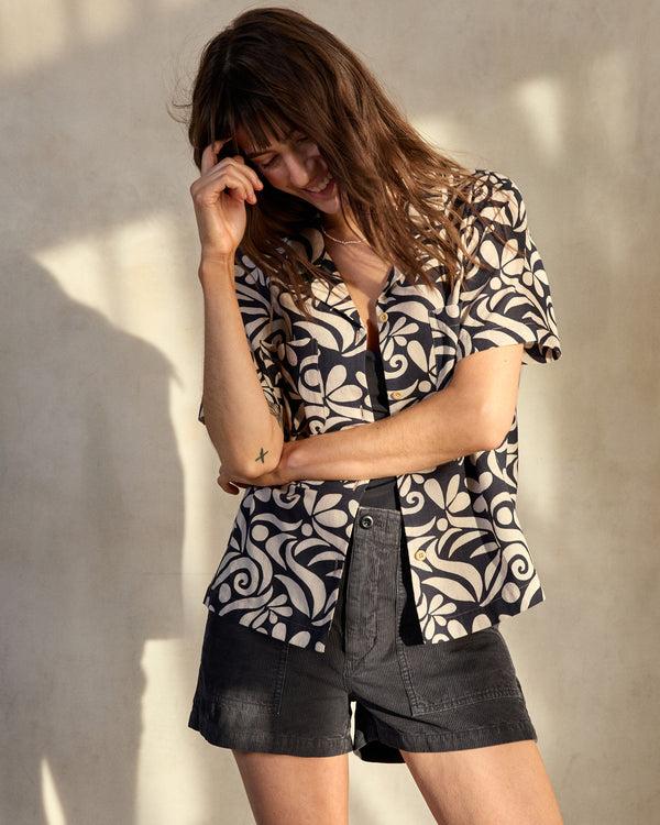 Outerknown The Camp Shirt Oatmeal Black Bailey