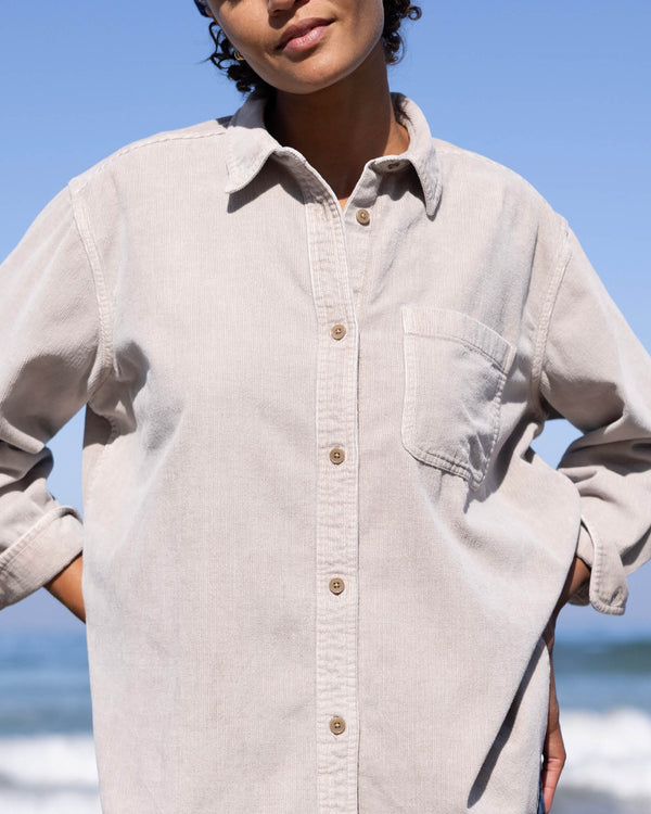 Outerknown The Cord Weekend Shirt Sandstone