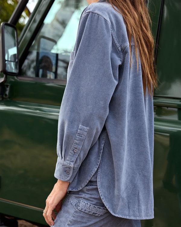 Outerknown The Cord Weekend Shirt Washed Marine