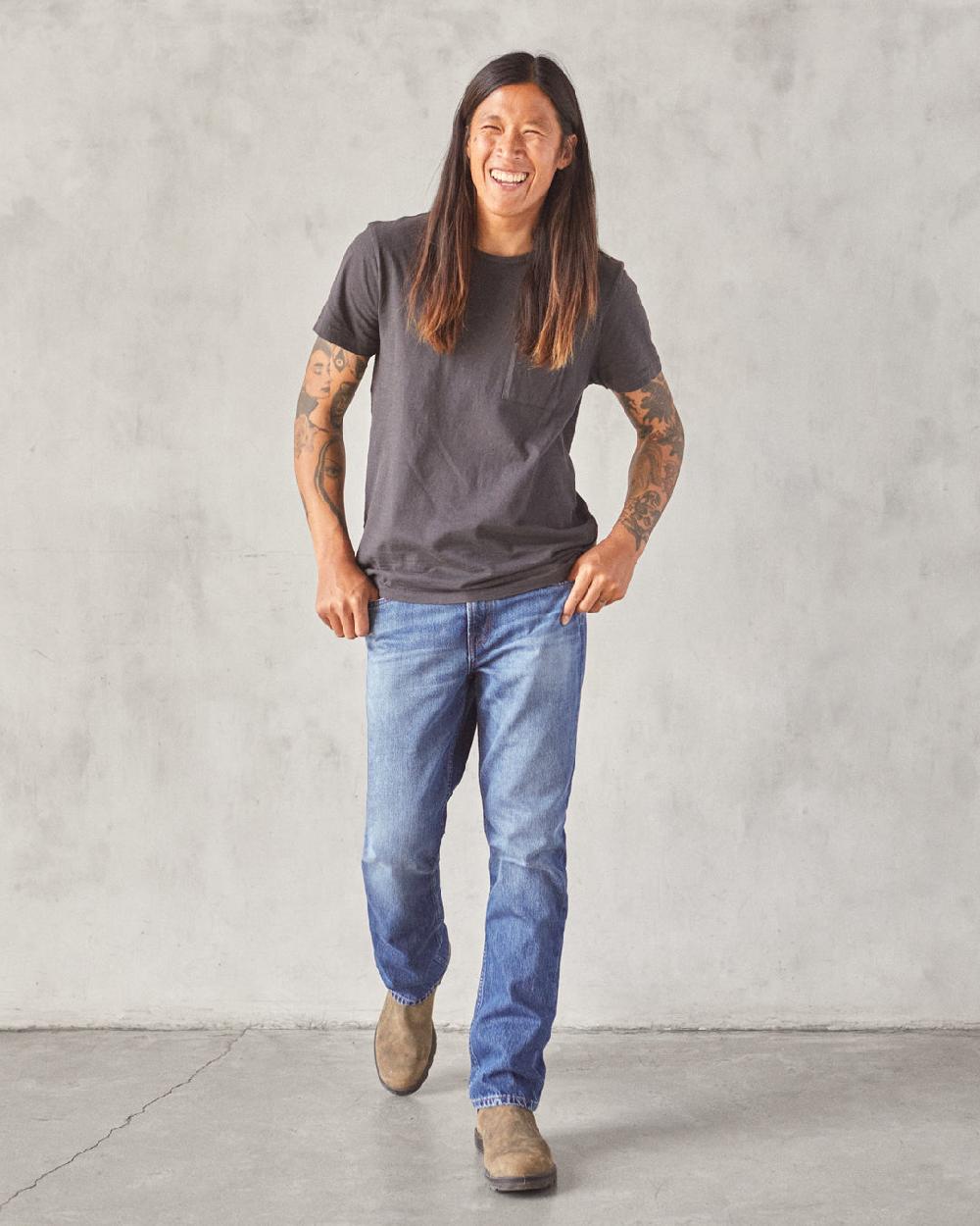 outerknown The Dunes Straight Jean True Blue