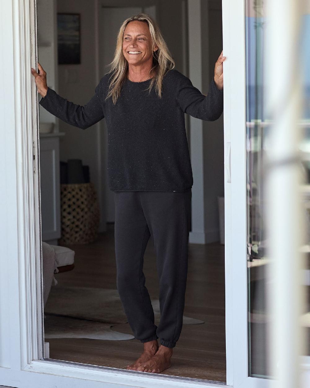 outerknown The Easy Sweatpants Washed Black