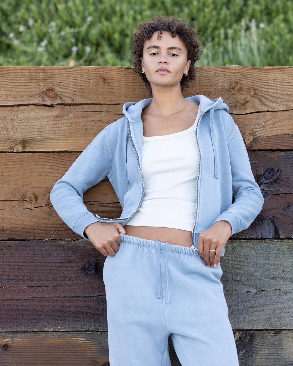 outerknown The Easy Zip Hoodie Meadow Blue