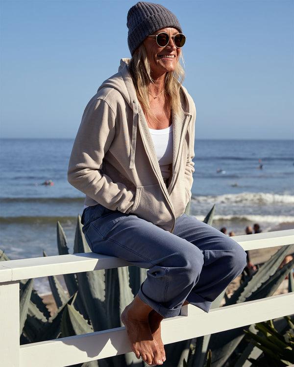 Outerknown The Easy Zip Hoodie Sandstone