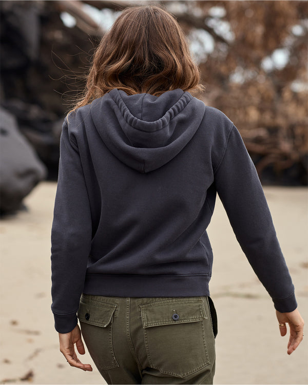 Outerknown The Easy Zip Hoodie Washed Black