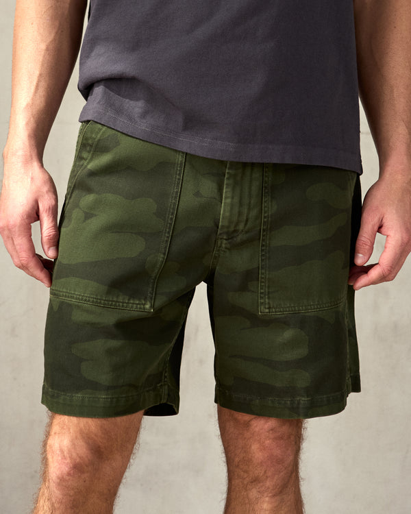 Outerknown The Field Short Olive Night Camo