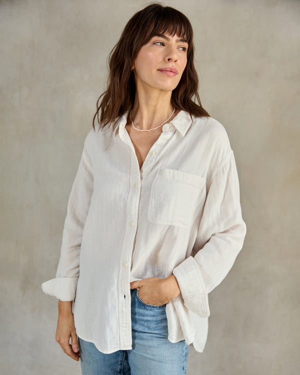 Outerknown The Gauze Weekend Shirt Salt