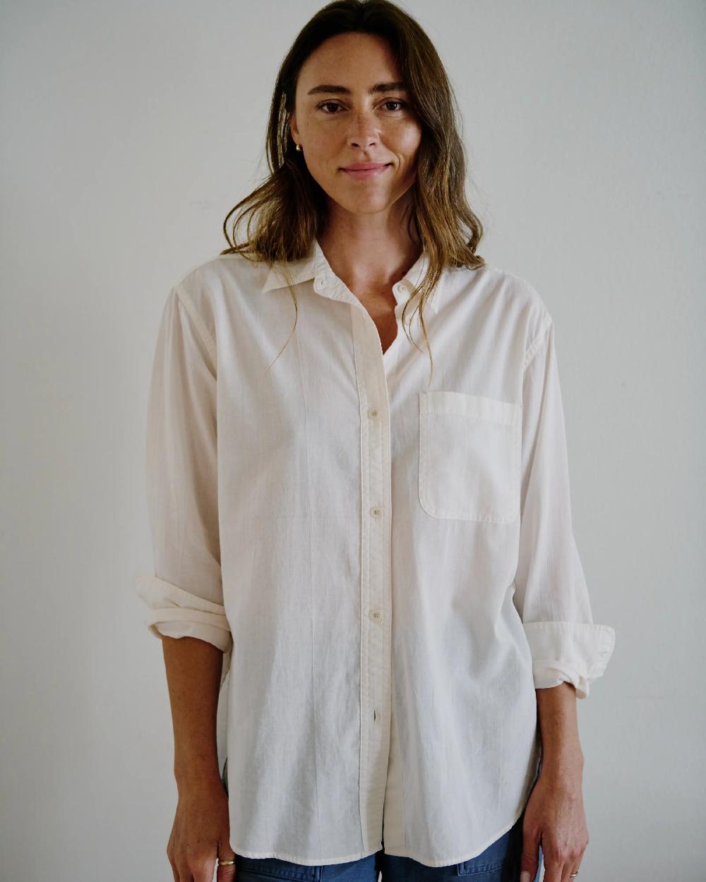 outerknown The Lightweight Weekend Shirt Salt