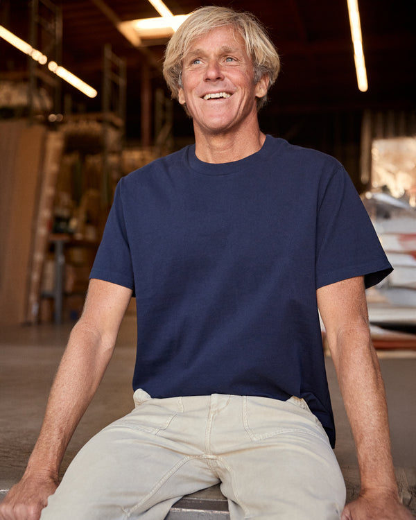 Outerknown The S/S Big Heavy Tee Indigo