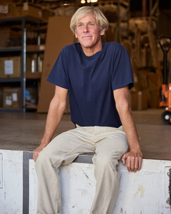 Outerknown The S/S Big Heavy Tee Indigo