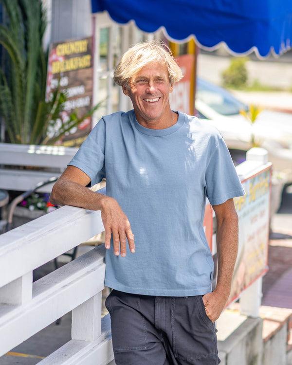 Outerknown The S/S Big Heavy Tee Meadow Blue