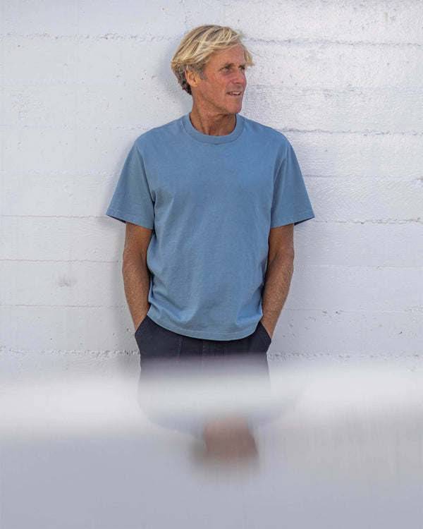 Outerknown The S/S Big Heavy Tee Meadow Blue