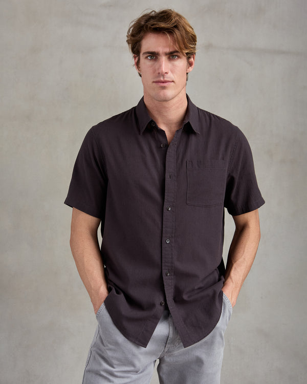 Outerknown The S/S Studio Shirt Washed Black