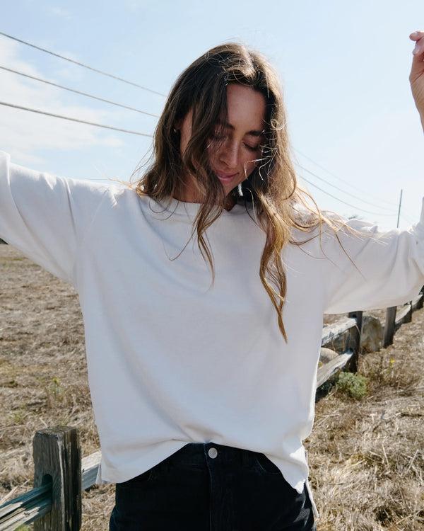 Outerknown The Women's Big Heavy Tee Salt