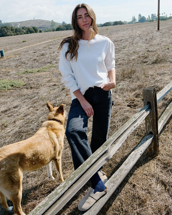 Outerknown The Women's Big Heavy Tee Salt