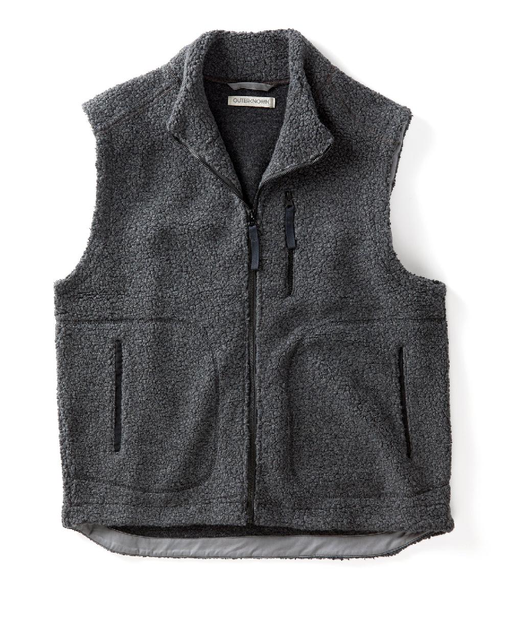 outerknown The Woolaroo Vest Heather Charcoal