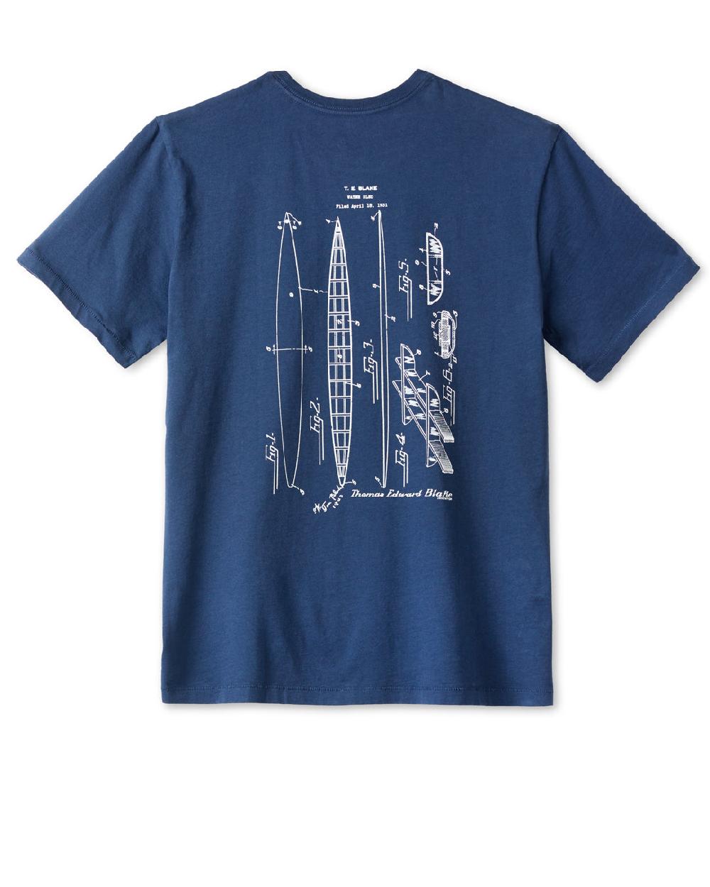 outerknown Tom Blake Blueprint Tee Marine