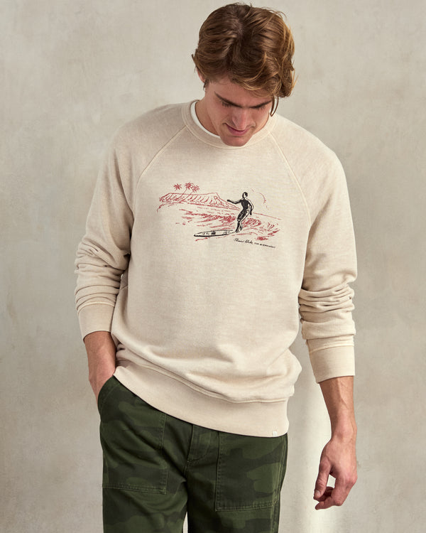 Outerknown Tom Blake Waikiki Sur Sweatshirt Desert