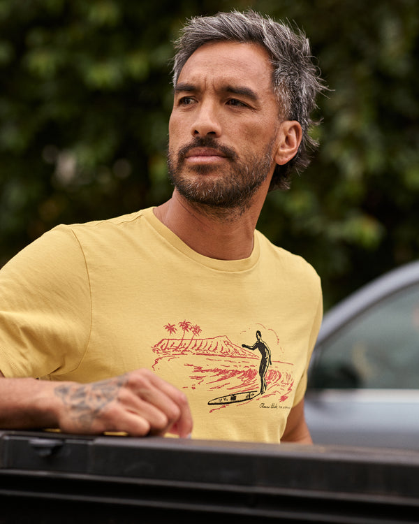 Outerknown Tom Blake Waikiki Tee Coriander