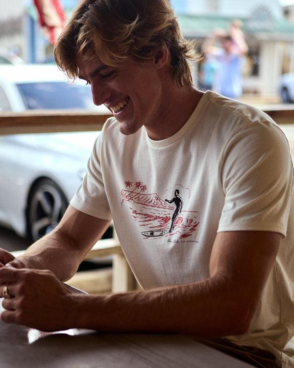 Outerknown Tom Blake Waikiki Tee Salt