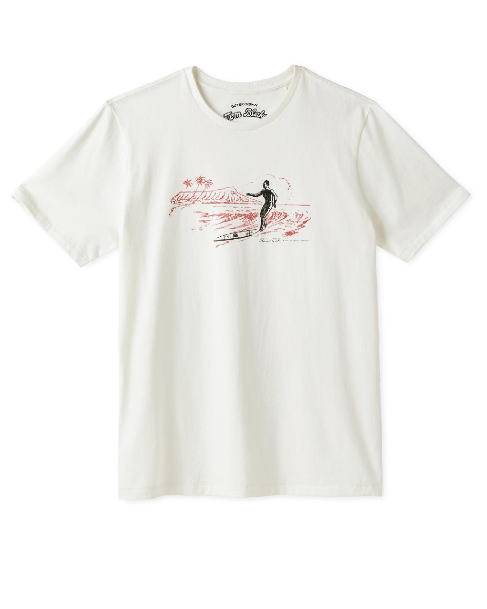 outerknown Tom Blake Waikiki Tee Salt