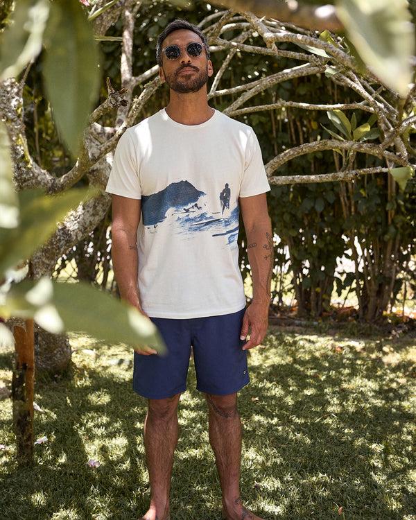 Outerknown Tom Blake Wave Tee Salt