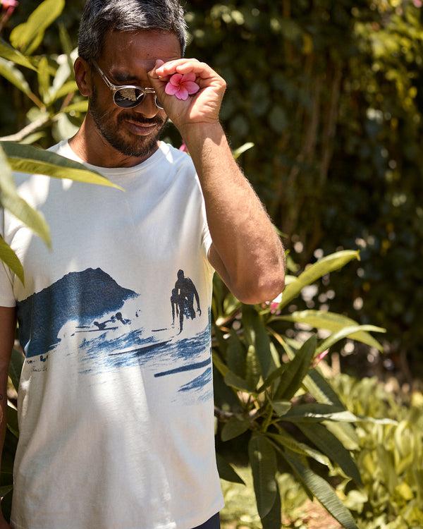 Outerknown Tom Blake Wave Tee Salt