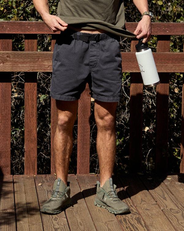Outerknown Twill Trail Short Washed Black