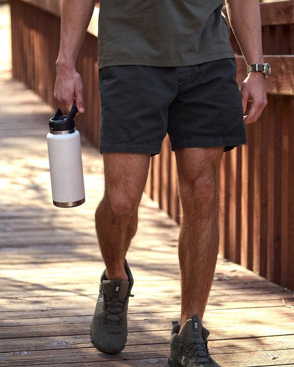 Outerknown Twill Trail Short Washed Black