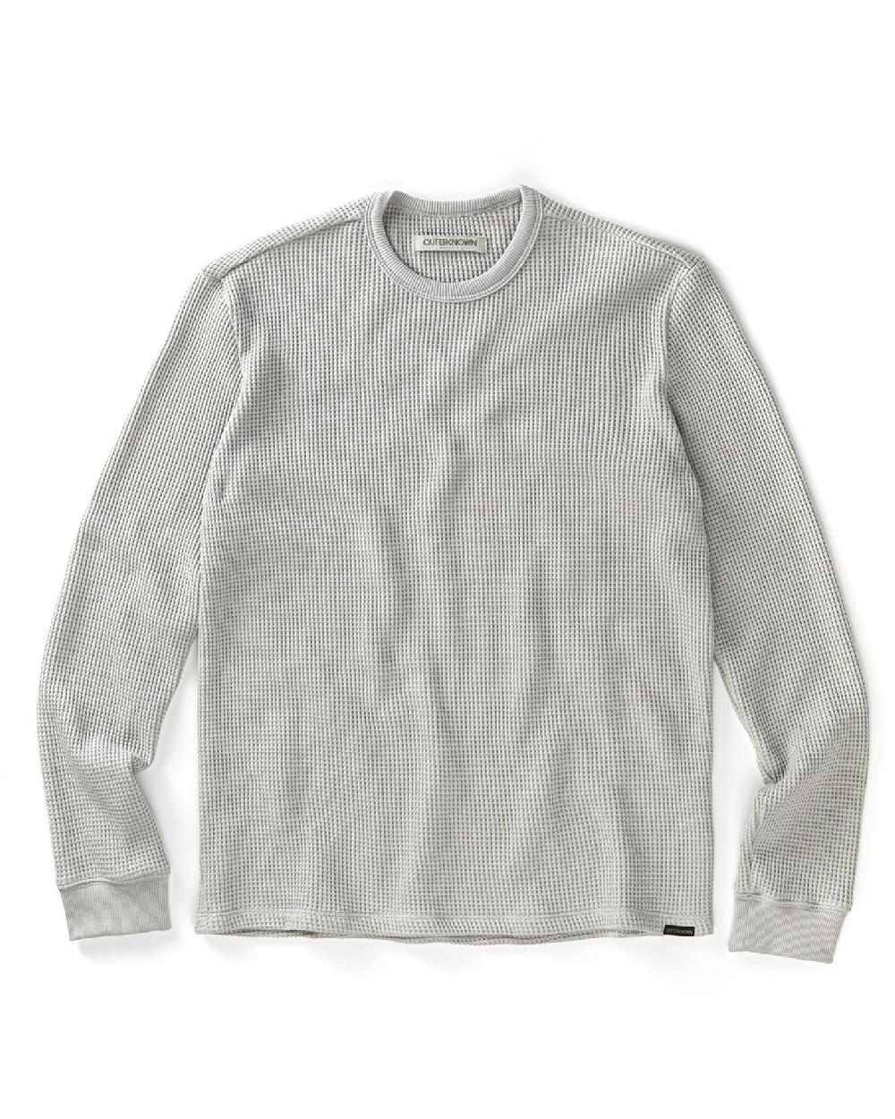 outerknown Uncharted Waffle Crew Fog Grey