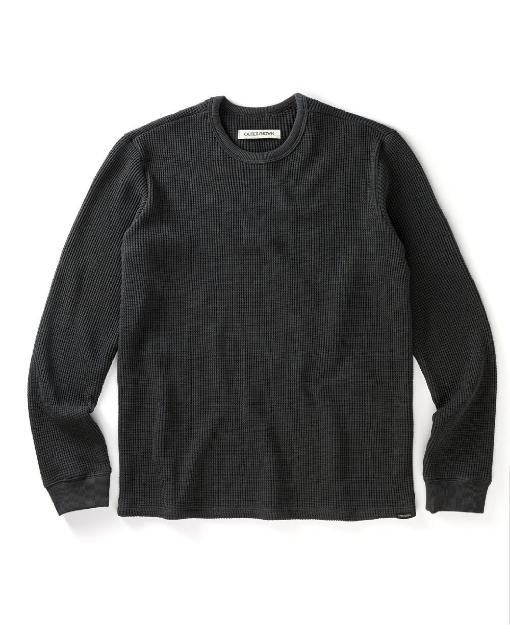 outerknown Uncharted Waffle Crew Washed Black