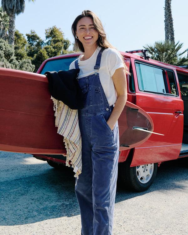 Outerknown Voyage Cord Overalls Indigo