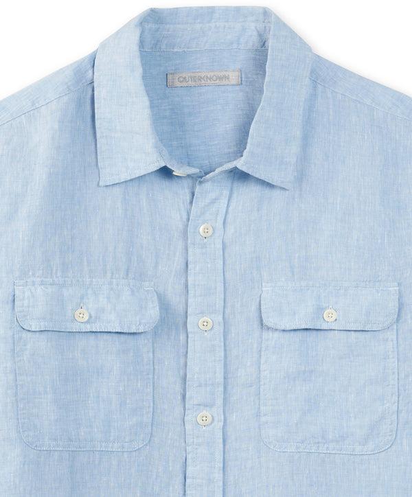 Outerknown Windward Linen Shirt Chambray