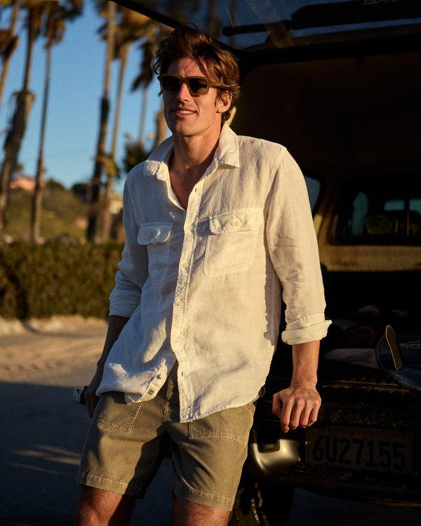 Outerknown Windward Linen Shirt Salt