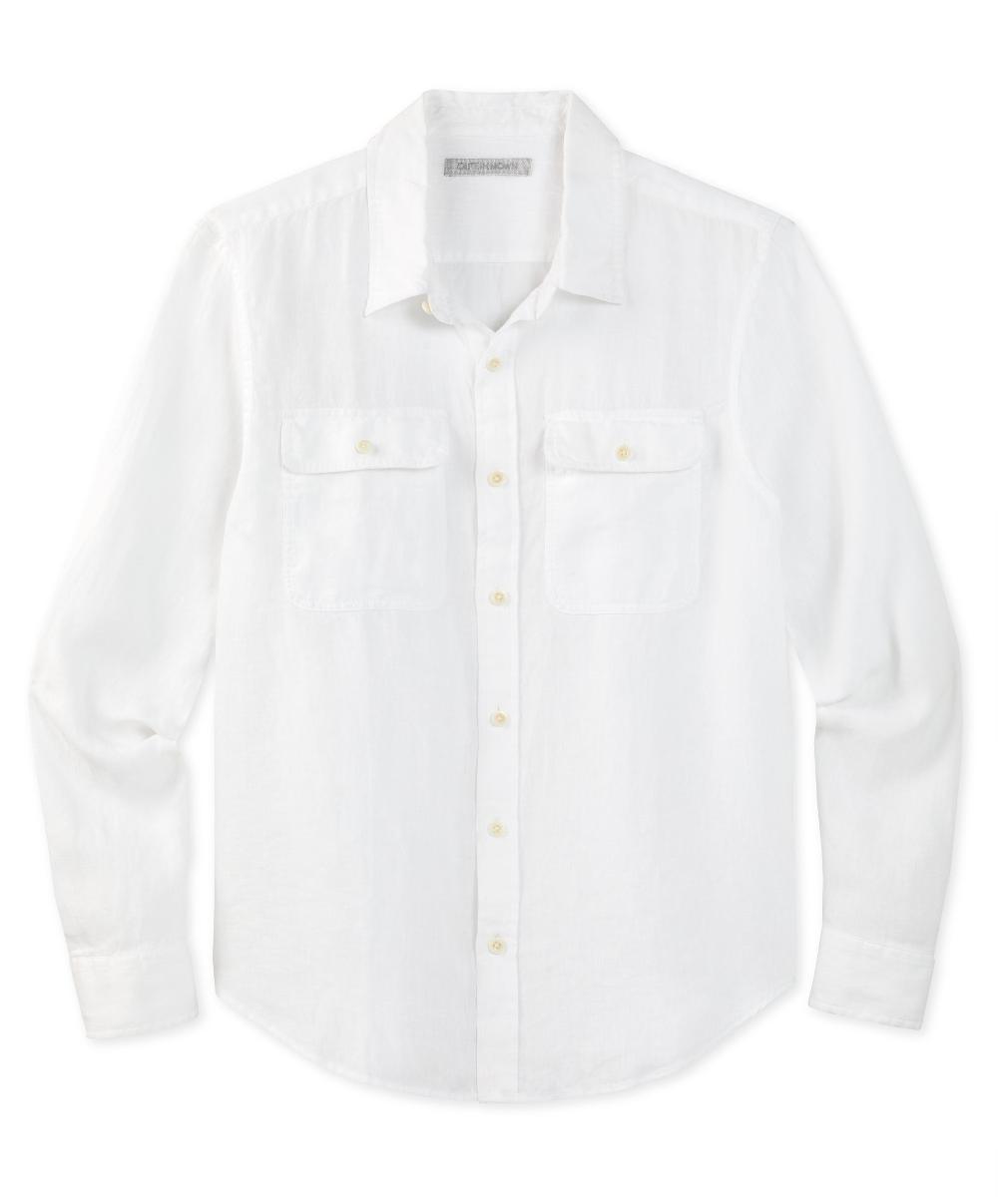 outerknown Windward Linen Shirt Salt