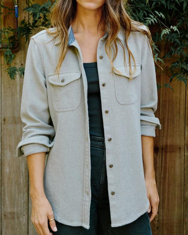 Outerknown Women's Blanket Shirt Heather Grey