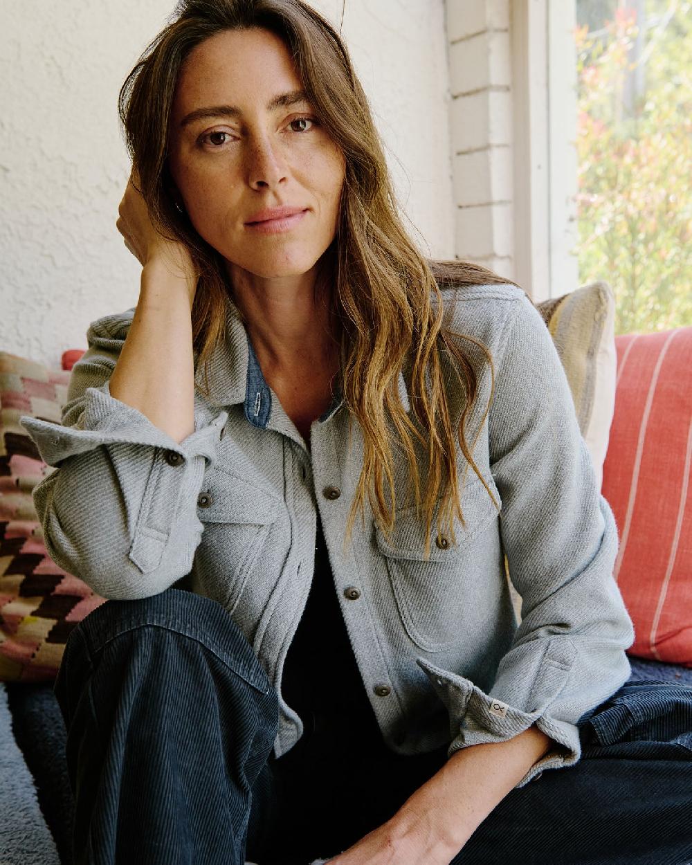 outerknown Women's Blanket Shirt Heather Grey