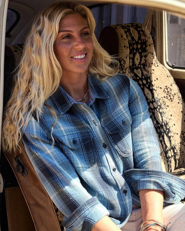 Outerknown Women's Blanket Shirt Puget Plaid