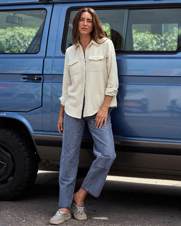 Outerknown Women's Chroma Blanket Shirt Ecru