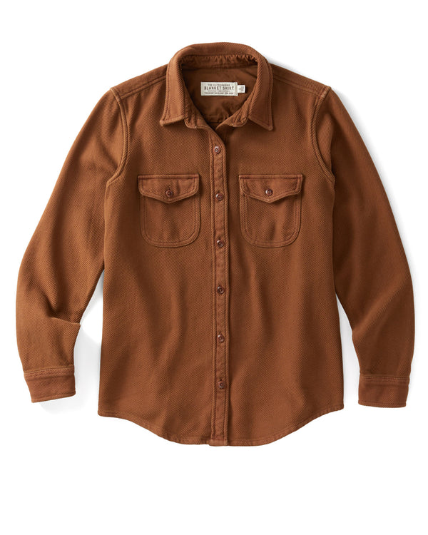 Outerknown Women's Chroma Blanket Shirt Sepia