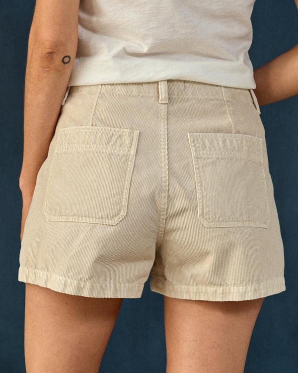 Outerknown Women's Seventyseven Cord Shorts Ecru