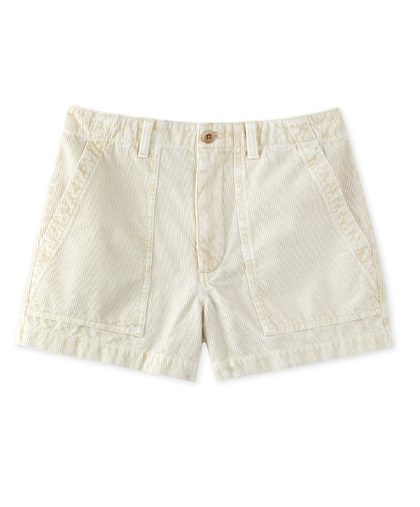 Outerknown Women's Seventyseven Cord Shorts Ecru