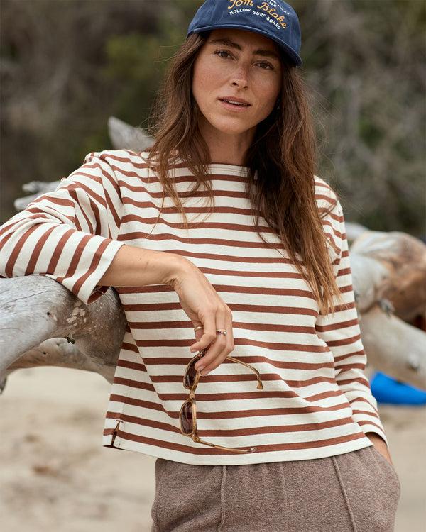 Outerknown The Big Heavy Mariner Tee Copper Mariner Stripe
