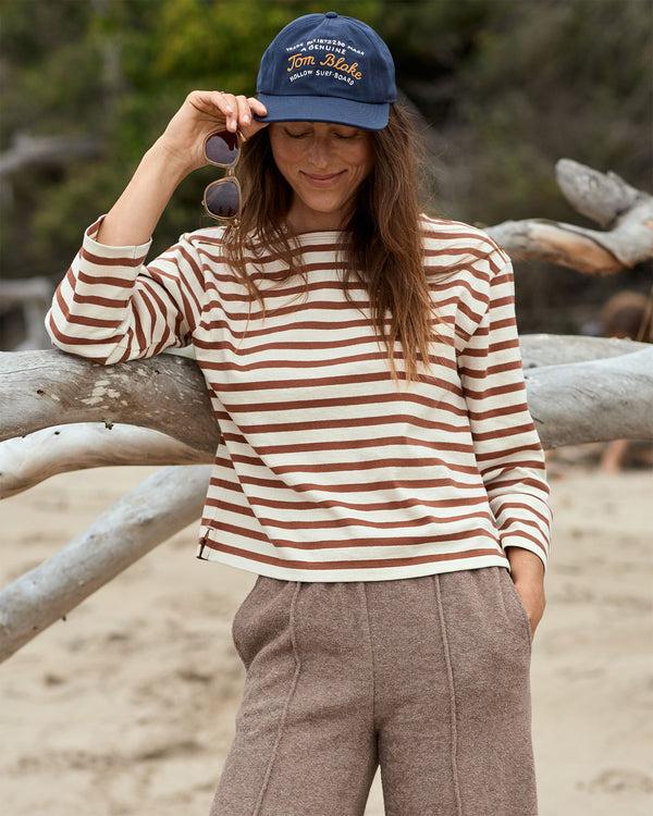 Outerknown The Big Heavy Mariner Tee Copper Mariner Stripe