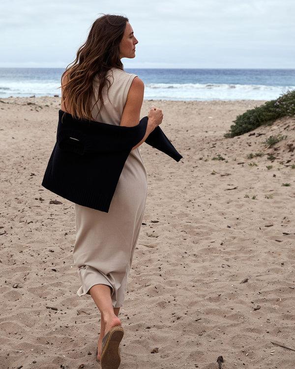 Outerknown The Big Heavy Muscle Tee Dress Sandstone