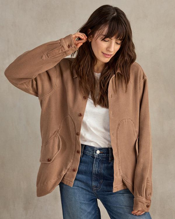 Outerknown The Garden Blanket Shirt Jacket Garden Walnut